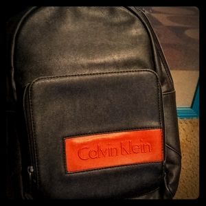 Calvin Klein leather mini backpak